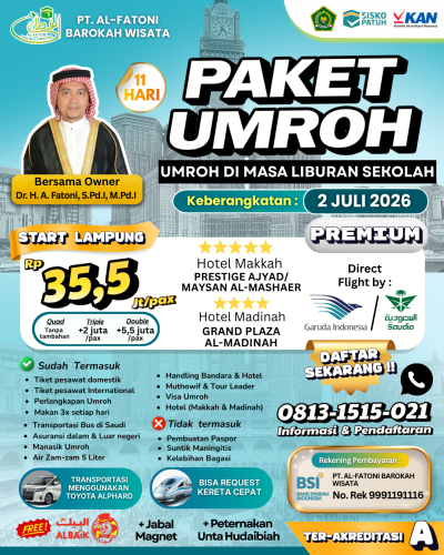 PAKET UMROH 2 JULI 2026